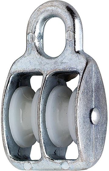 8 Mm Diameter Kabel 250 kg Belasting Katrol Dubbel Wiel Nylo, Ophalen of Verzenden, Nieuw, 250 mm of meer, Overige typen