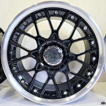 17 inch 5x112 5x120 JF Luxury - K1198 - Black Lip Velgen, Auto-onderdelen, Ophalen of Verzenden, Nieuw, Velg(en)