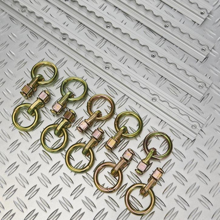 Datona Dubbele spanogen voor bindrails - 10 stuks - Datona, Motoren, Onderdelen | Merk-onafhankelijk, Nieuw, Ophalen of Verzenden