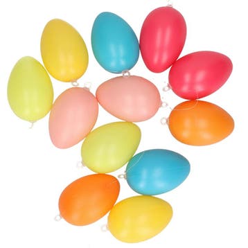 24x stuks gekleurde decoratie paaseieren - Paasdecoratie, Verzenden, Nieuw