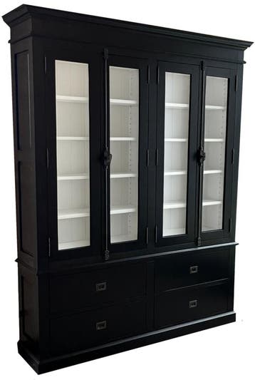 Buffetkast zwart espagnoletsluiting Zeist 180 x 240cm, Huis en Inrichting, Kasten | Buffetkasten, Ophalen of Verzenden, Nieuw