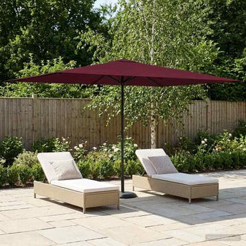 vidaXL Tuinparasol 200 x 300 cm Polyester Rechthoekig, Verzenden, Nieuw, 1 tot 2 meter