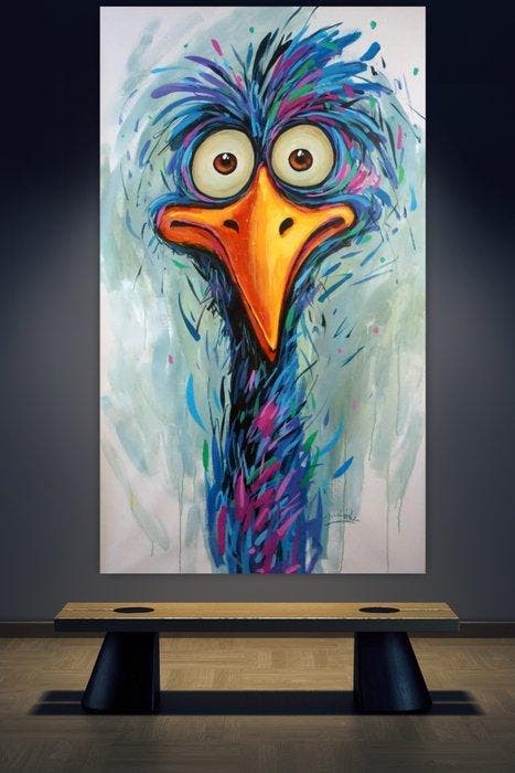 Waldemar Zwoliski - Zero IQ mode XXL, Antiek en Kunst, Kunst | Schilderijen | Modern