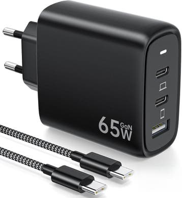 MacBook Snellader 65W GaN | Tweedekansje | OP=OP, Ophalen of Verzenden, Zo goed als nieuw