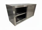 Nieuw RVS Wandkast met schuifdeuren - 120cm, Nieuw in verpakking, RVS Meubilair