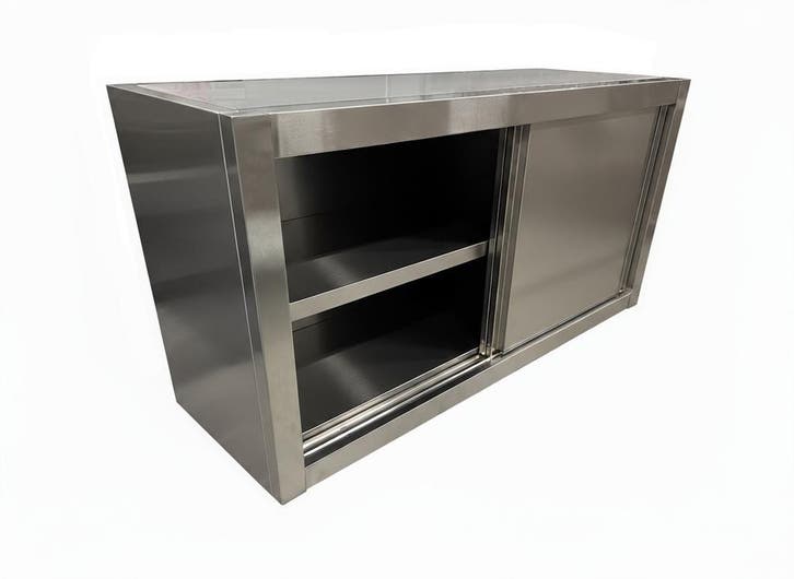 Nieuw RVS Wandkast met schuifdeuren - 120cm, Zakelijke goederen, Horeca | Keukenapparatuur, Nieuw in verpakking, RVS Meubilair