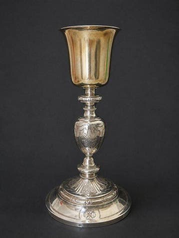 Étienne-Auguste Genty - Kelk - Vermeille, .950 zilver -