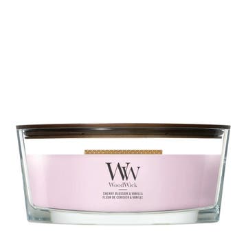 WoodWick Cherry Blossom & Vanilla Ellipse Candle - 454gr, Ophalen of Verzenden, Nieuw, Overige typen