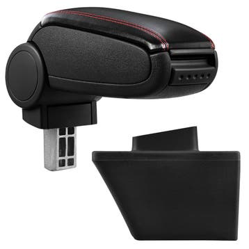 Armsteun-Opel Meriva A-2003-2010-kunstleer-zwart+rood stikse, Verzenden, Nieuw