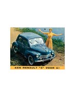1955 RENAULT 4 BROCHURE NEDERLANDS, Nieuw, Renault, Author