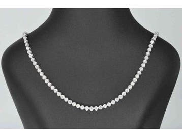 Diamanten tennis collier met 107 briljant geslepen diaman, Watersport en Boten, Roeiboten, Nieuw