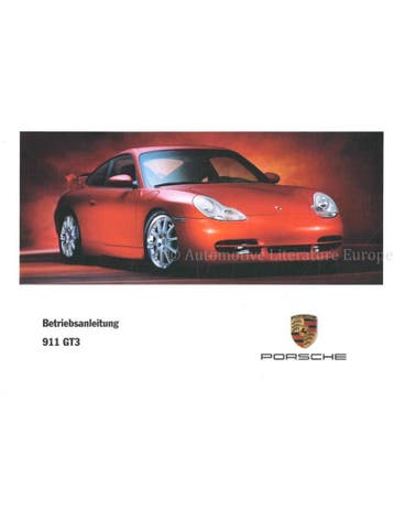 2000 PORSCHE 911 GT3 INSTRUCTIEBOEKJE DUITS