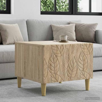 vidaXL Salontafel Sonoma Eiken 50 x 49 x 40 cm Bewerkt hout, Huis en Inrichting, Tafels | Salontafels, Verzenden, Nieuw, Overige houtsoorten