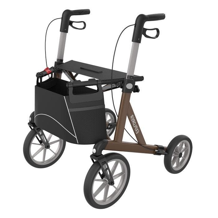 Rehasense Rollator Rehasense Explorer M - bruin - UP, Diversen, Verpleegmiddelen, Ophalen of Verzenden