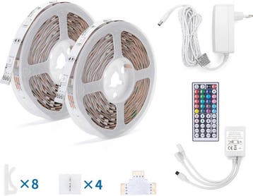 Led Strip - RGB - IP65 - 2x 5M - Zelfklevend - Aigostar, Verzenden, Zo goed als nieuw