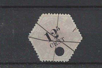 Nederland 1877 - Telegramzegel 12,5 ct - TG4 zwarte, Postzegels en Munten, Gestempeld