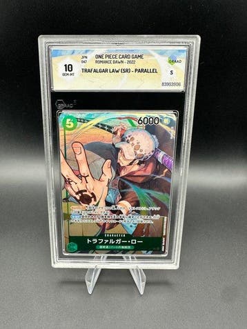 One Piece - 1 Graded card - Trafalgar Law OP01-047 Parallel, Nieuw