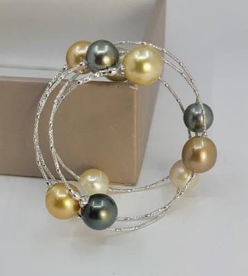 Armband - 18 karaat Witgoud, ALGT-gecertificeerd - 10,1 ×, Nieuw