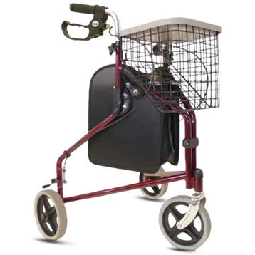 Rollator Drive TRI Walker driewieler rood, Diversen, Ophalen of Verzenden, Nieuw