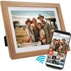 Digitale fotolijst | Denver (HD, 16 GB, 10.1 inch, Hout), Verzenden, Nieuw