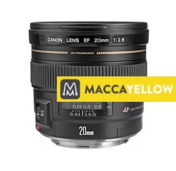 Canon EF 20mm f/2.8 USM met garantie, Ophalen of Verzenden, Zo goed als nieuw, Standaardlens