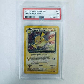 Pokémon Graded card - Dark Raichu Holo 83 - Pokémon - PSA 1, Nieuw