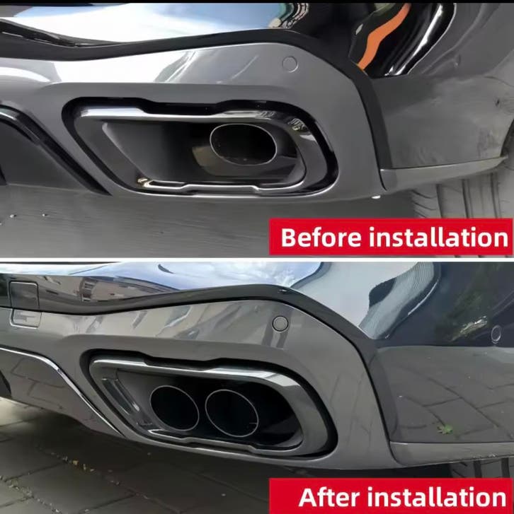 BMW X5 G05 X6 G06 M performance uitlaat sierstukken tips, Auto-onderdelen, Uitlaatsystemen, Nieuw, 12 maanden garantie, BMW, Ophalen of Verzenden