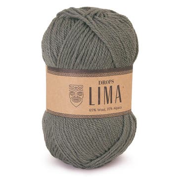 DROPS Lima Uni Colour - 7810 khaki - Wol Garen, Ophalen of Verzenden, Nieuw