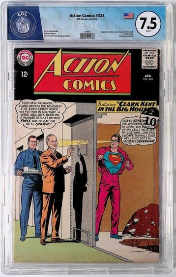 Action Comics #323 - EGC 7.5 - 1 Graded comic - Eerste druk, Nieuw