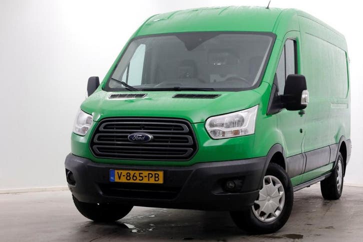 Ford Transit 350 2.0 TDCI 130pk E6 RWD L3H2 Airco/Camera/Tre, Auto's, Bestelauto's, Dealer onderhouden, Lease, Handgeschakeld