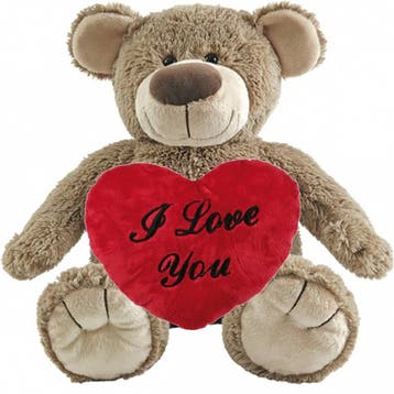 Valentijn Love cadeau set - knuffelbeer - rood hartje - 40, Verzenden, Nieuw