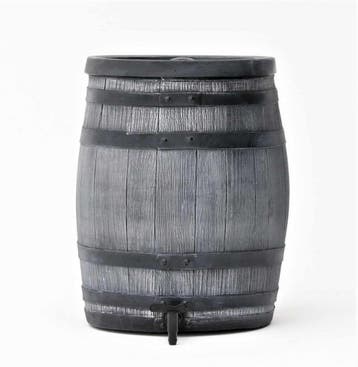 Houten regenton 120 liter Wineman greywash, Tuin en Terras, Regentonnen, Nieuw