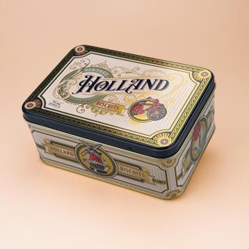 Speculaasblik ornaments Holland incl. speculaas, Ophalen of Verzenden, Nieuw