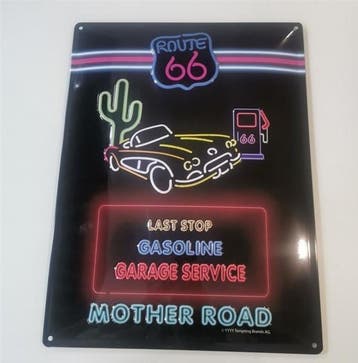 Route 66 mother road reclamebord, Verzamelen, Ophalen of Verzenden, Nieuw
