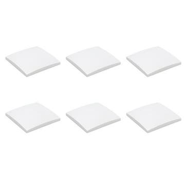 Afdekplaat plafond | Q-link | 6 stuks (Vierkant, Wit), Verzenden, Nieuw