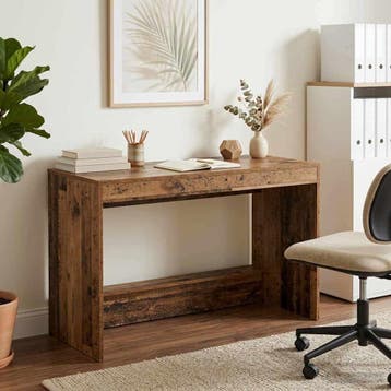 vidaXL Bed Bureau Oud hout Bewerkt hout 100 x 45 x 75 cm, Huis en Inrichting, Verzenden, Nieuw
