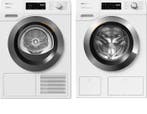 Miele Wasmachine + Droger, Nieuw, 1600 toeren of meer, Voorlader