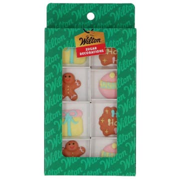 Wilton Suikerdecoratie Schattige Kerst 8st., Verzenden, Nieuw