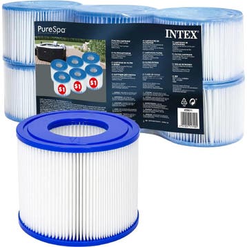 Intex Filter voor jacuzzi pomp type S1 6 stuks voor PureS..., Ophalen of Verzenden, Nieuw