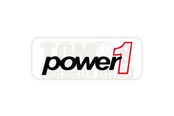 Sticker Power1 logo 10x3cm universeel, Ophalen of Verzenden, Nieuw, Power1