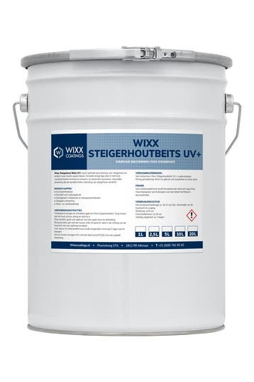 Wixx Steigerhoutbeits UV+ Rijtuigengroen | L2.10.12 5L, Verzenden, Nieuw, Beits, Minder dan 5 liter