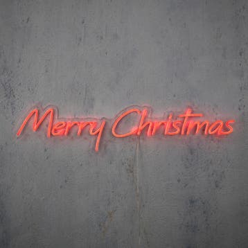 Kerst wandlamp neon rood - Merry Christmas, Verzenden, Nieuw