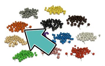 Set punaises met bolle kop in doosje (oranje, 50 stuks), Ophalen of Verzenden, Nieuw