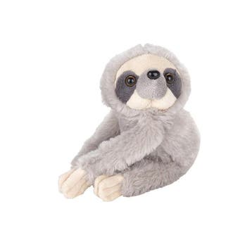 Nature Planet luiaard knuffel - pluche - grijs - 17 cm, Verzenden, Nieuw
