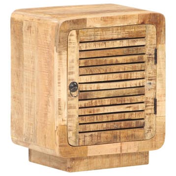 vidaXL Nachtkastje 40x30x50 cm ruw mangohout, Huis en Inrichting, Slaapkamer | Nachtkastjes, Minder dan 45 cm, Verzenden, Nieuw