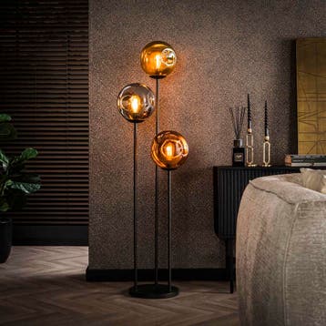 Sarah Vloerlamp - Goud/Koper/Chroom, Ophalen of Verzenden, Nieuw