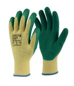 Werkhandschoenen PSP 10-140 Allround Latex Grip, Groen/Geel, Tuin en Terras, Heren, Nieuw, Ophalen of Verzenden, Handschoenen