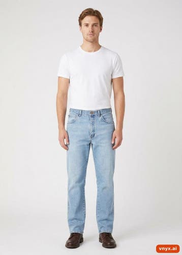 Wrangler Jeans Heren maat WW33 / L27 Blauw Vintage, Ophalen of Verzenden, Nieuw, Wrangler