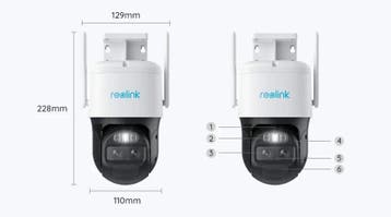 Reolink Trackmix-WiFi, 4K Dual-Lens, PTZ Camera, Audio, Tv en Foto, Videobewaking, Ophalen of Verzenden, Nieuw