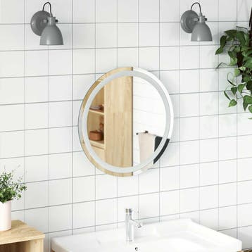 vidaXL Badkamerspiegel LED rond 50 cm, Huis en Inrichting, Verzenden, Nieuw